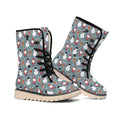Santa Claus And Friends Pattern Print Winter Boots