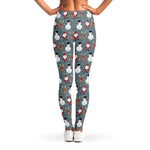Santa Claus And Friends Pattern Print Women's Leggings