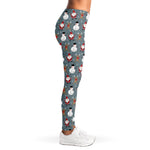 Santa Claus And Friends Pattern Print Women's Leggings