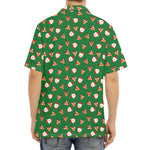 Santa Claus And Reindeer Emoji Print Aloha Shirt