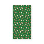 Santa Claus And Reindeer Emoji Print Baby Crib Sheet