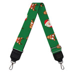 Santa Claus And Reindeer Emoji Print Bag Strap