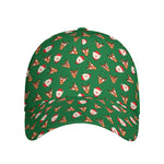 Santa Claus And Reindeer Emoji Print Baseball Cap
