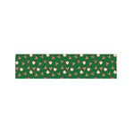 Santa Claus And Reindeer Emoji Print Bed Runner
