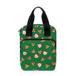 Santa Claus And Reindeer Emoji Print Bible Tote Bag