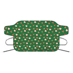 Santa Claus And Reindeer Emoji Print Car Windshield Snow Cover