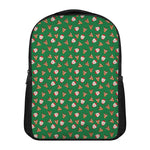 Santa Claus And Reindeer Emoji Print Casual Backpack