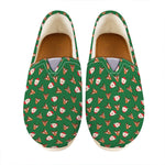 Santa Claus And Reindeer Emoji Print Casual Shoes