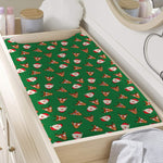 Santa Claus And Reindeer Emoji Print Changing Pad Cover