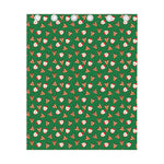 Santa Claus And Reindeer Emoji Print Curtain