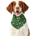 Santa Claus And Reindeer Emoji Print Dog Bandana