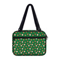 Santa Claus And Reindeer Emoji Print Double Strap Bible Bag