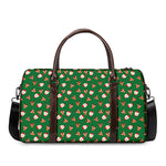 Santa Claus And Reindeer Emoji Print Duffle Bag