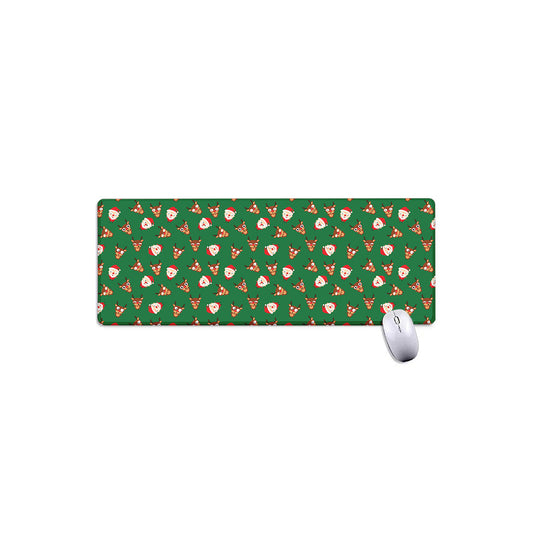 Santa Claus And Reindeer Emoji Print Extended Mouse Pad