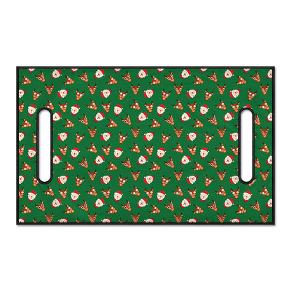 Santa Claus And Reindeer Emoji Print Golf Cart Seat Cover