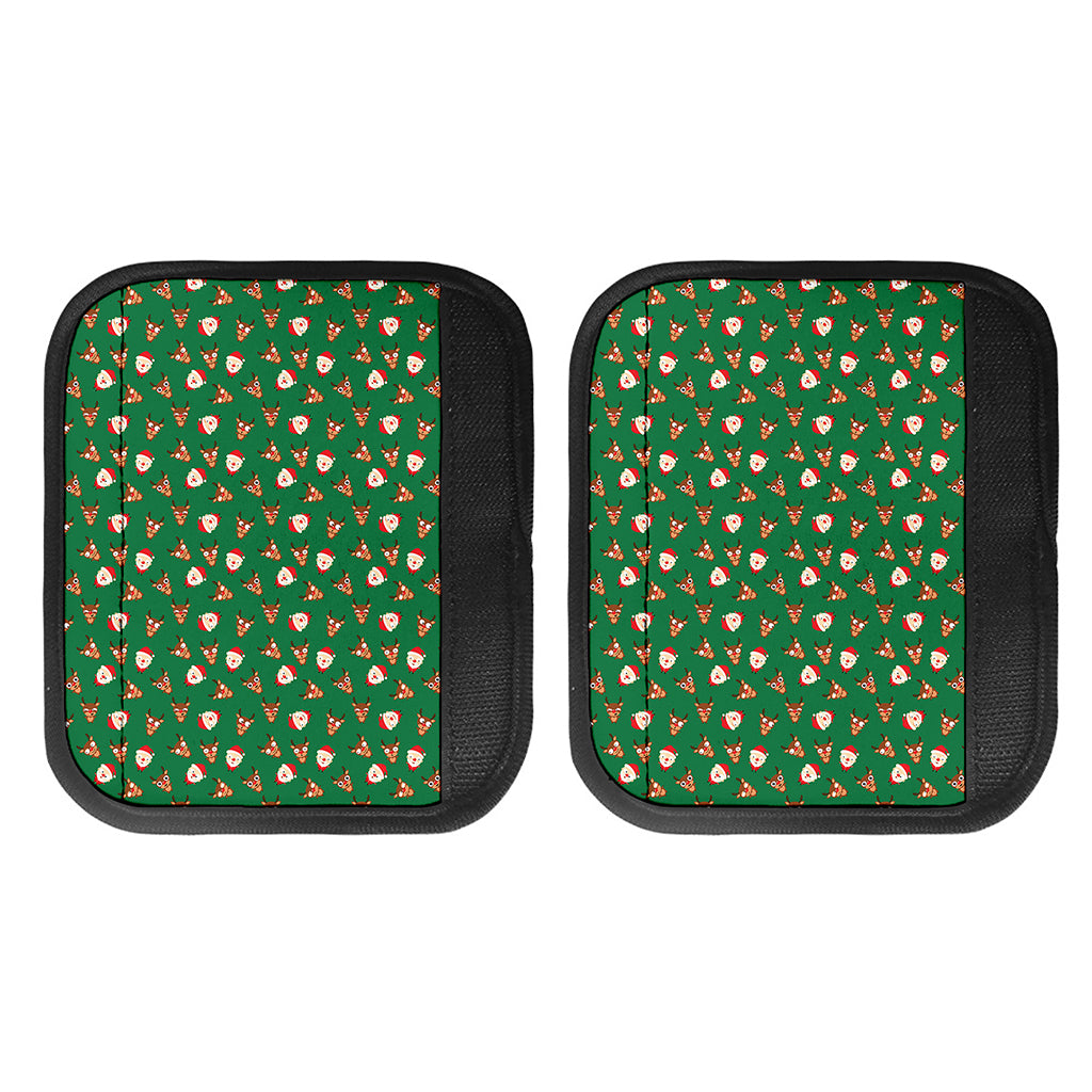 Santa Claus And Reindeer Emoji Print Handle Covers