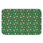 Santa Claus And Reindeer Emoji Print Indoor Door Mat