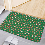 Santa Claus And Reindeer Emoji Print Indoor Door Mat