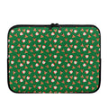 Santa Claus And Reindeer Emoji Print Laptop Sleeve