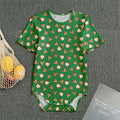 Santa Claus And Reindeer Emoji Print Men's Bodysuit