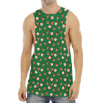 Santa Claus And Reindeer Emoji Print Men's Muscle Tank Top