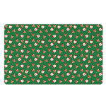 Santa Claus And Reindeer Emoji Print Polyester Doormat