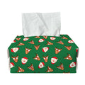 Santa Claus And Reindeer Emoji Print Rectangle Tissue Box Cover
