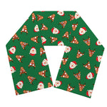 Santa Claus And Reindeer Emoji Print Scarf