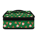 Santa Claus And Reindeer Emoji Print Small Lunch Bag
