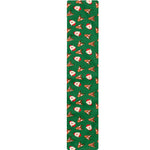 Santa Claus And Reindeer Emoji Print Table Runner