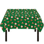Santa Claus And Reindeer Emoji Print Tablecloth