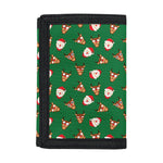 Santa Claus And Reindeer Emoji Print Trifold Wallet