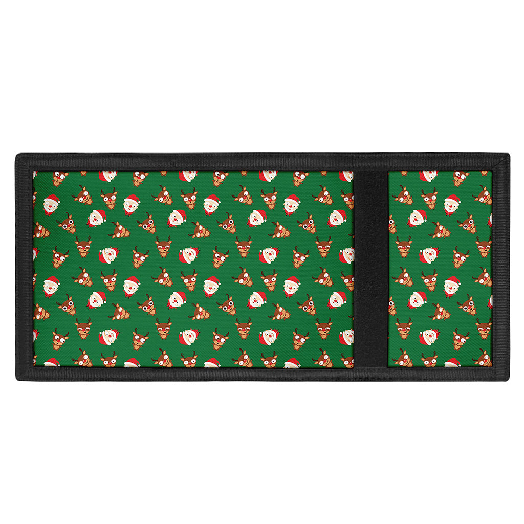 Santa Claus And Reindeer Emoji Print Trifold Wallet