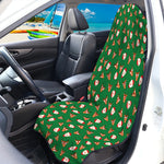 Santa Claus And Reindeer Emoji Print Waterproof Car Seat Cover
