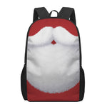 Santa Claus Beard Print 17 Inch Backpack