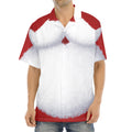 Santa Claus Beard Print Aloha Shirt