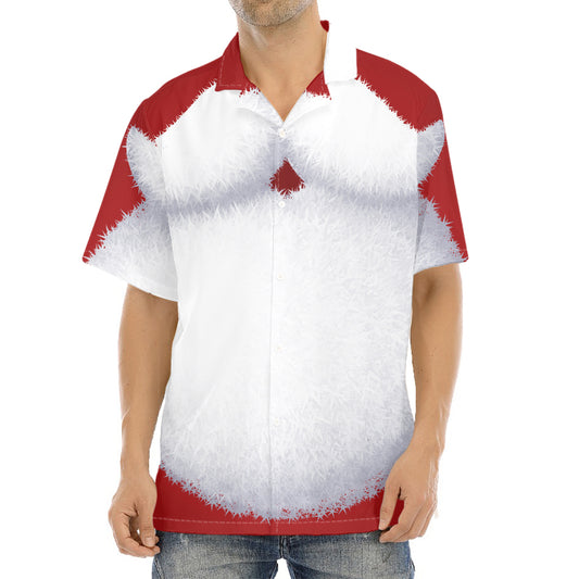 Santa Claus Beard Print Aloha Shirt