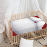Santa Claus Beard Print Baby Crib Sheet