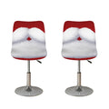 Santa Claus Beard Print Bar Stool Covers