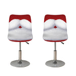 Santa Claus Beard Print Bar Stool Covers