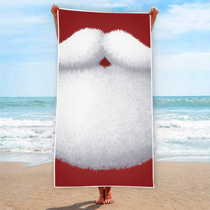 Santa Claus Beard Print Beach Towel