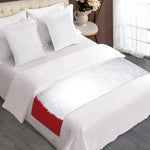 Santa Claus Beard Print Bed Runner