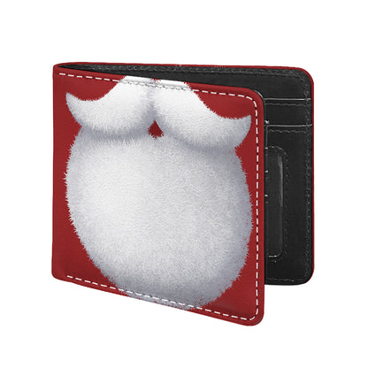 Santa Claus Beard Print Bifold Wallet