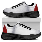 Santa Claus Beard Print Black Chunky Shoes