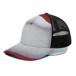 Santa Claus Beard Print Black Mesh Trucker Cap