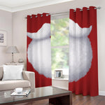 Santa Claus Beard Print Blackout Grommet Curtains