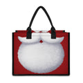 Santa Claus Beard Print Canvas Tote Bag