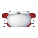 Santa Claus Beard Print Car Windshield Snow Cover