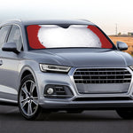 Santa Claus Beard Print Car Windshield Sun Shade