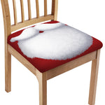 Santa Claus Beard Print Chair Cushion Cover